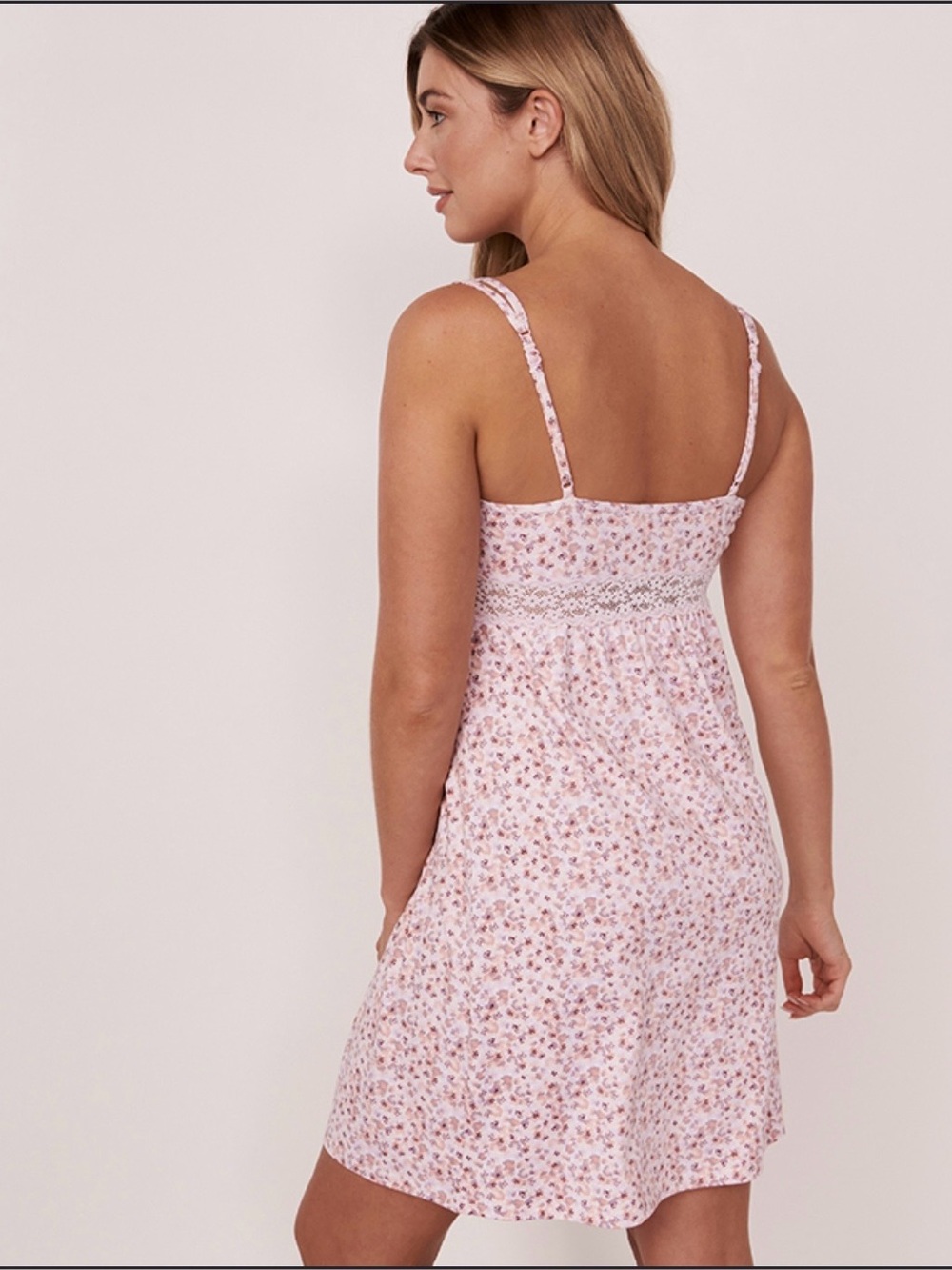 La Vie En Rose Floral Lace Nightgown Size Medium - Picture 3 of 12